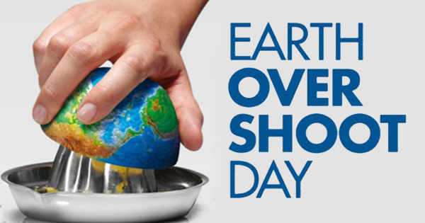 Earth Overshoot Day: Mankind has already consumed more natural resources that the planet can renew throughout 2017. 
