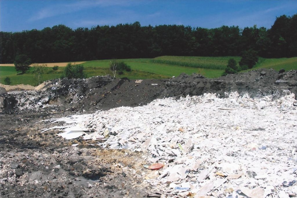 "sanirano" območje (foto arhiv J.Kočar)